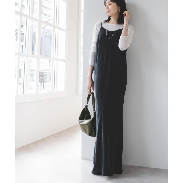 ノーブル　ワイドVネックフィブリルキャミワンピース2 追加》ワイドVネックフィブリルキャミワンピース2（ワンピース
