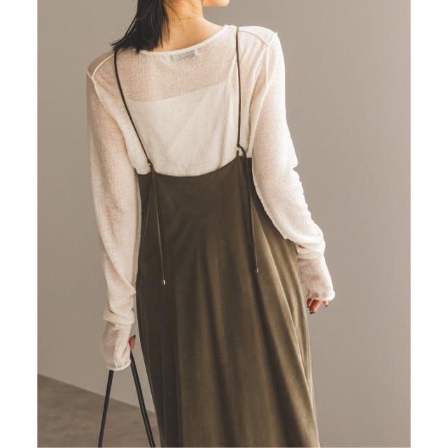 ノーブル　ワイドVネックフィブリルキャミワンピース2 追加》ワイドVネックフィブリルキャミワンピース2（ワンピース