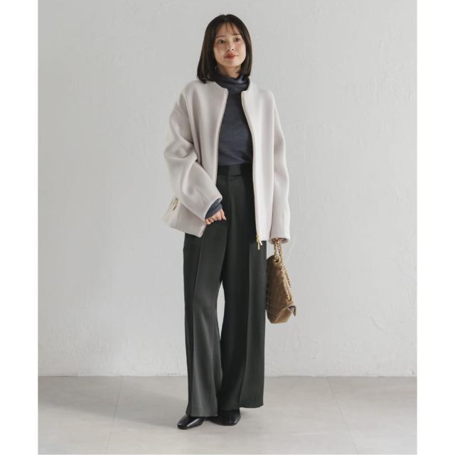 ノーブル（Noble）/《追加》【洗える】ルナサテンベルテッドパンツ