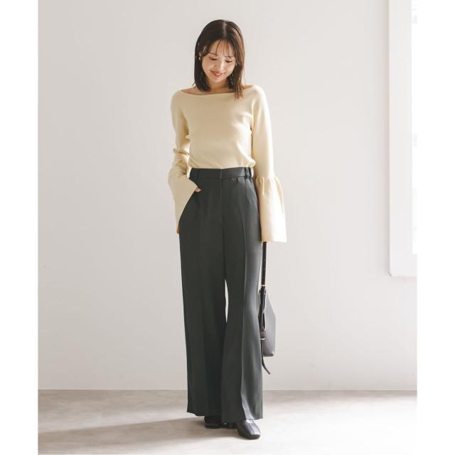 ノーブル（Noble）/《追加》【洗える】ルナサテンベルテッドパンツ