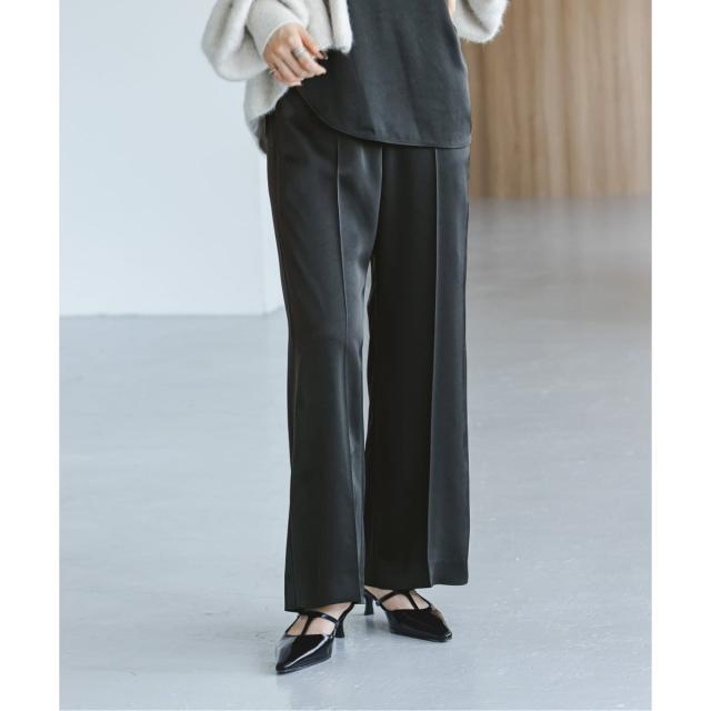 ノーブル（Noble）/《追加》【洗える】ルナサテンベルテッドパンツ