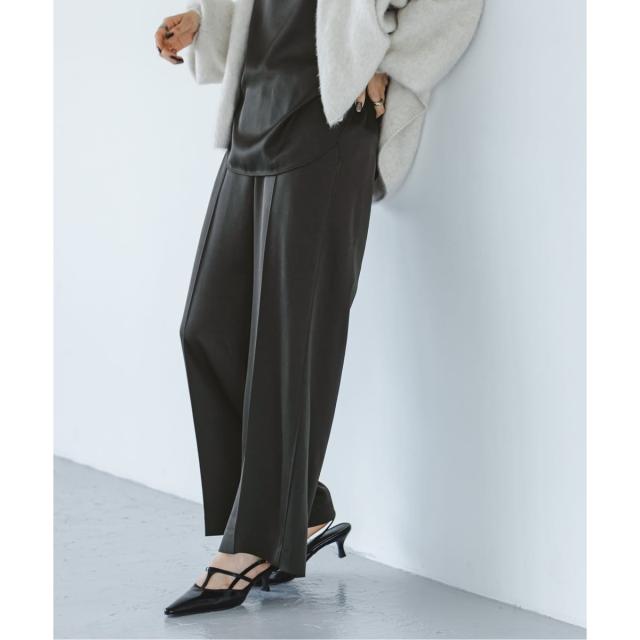 ノーブル（Noble）/《追加》【洗える】ルナサテンベルテッドパンツ