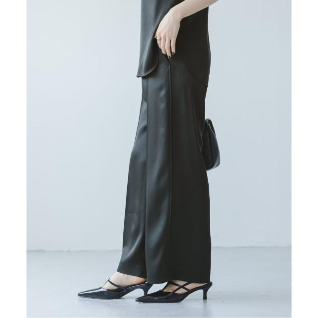 ノーブル（Noble）/《追加》【洗える】ルナサテンベルテッドパンツ