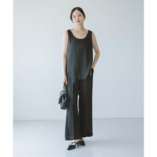 ノーブル（Noble）/《追加》【洗える】ルナサテンベルテッドパンツ