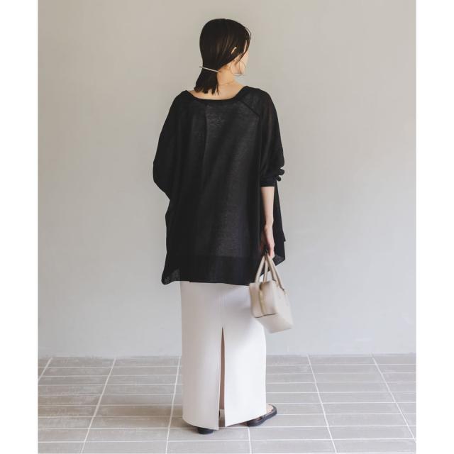 ノーブル（Noble）/《WEB限定追加》【洗える】18Gシアー オーバーサイズカーディガン3