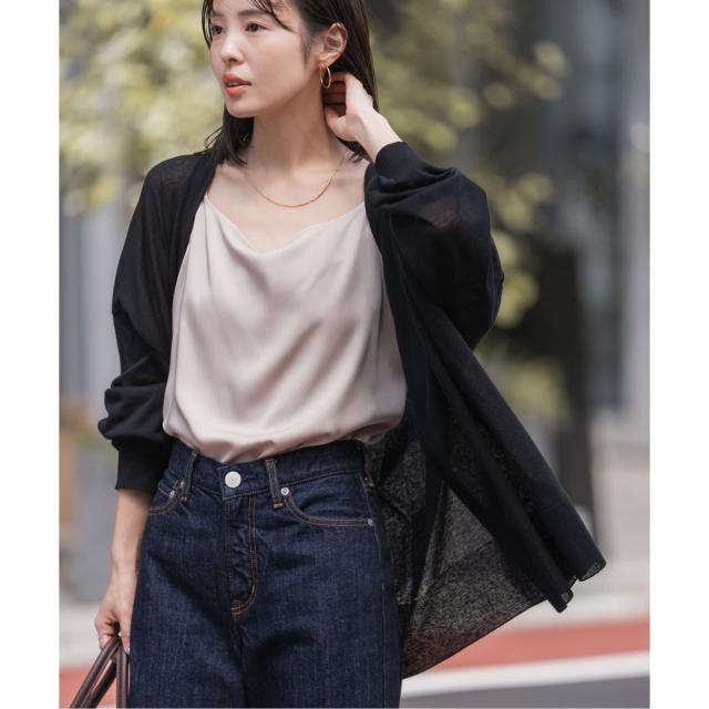 ノーブル（Noble）/《WEB限定追加》【洗える】18Gシアー オーバーサイズカーディガン3