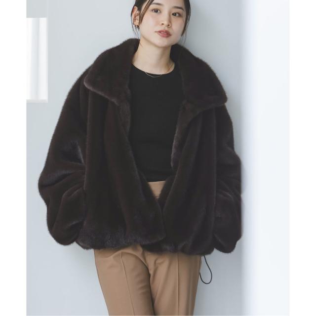 ノーブル（Noble）/エコファースタンドカラーミドルブルゾンの通販はau