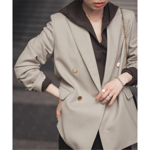 ノーブル（Noble）/《追加》《WEB・一部店舗カラー》ウールフラノピークドラペルジャケット