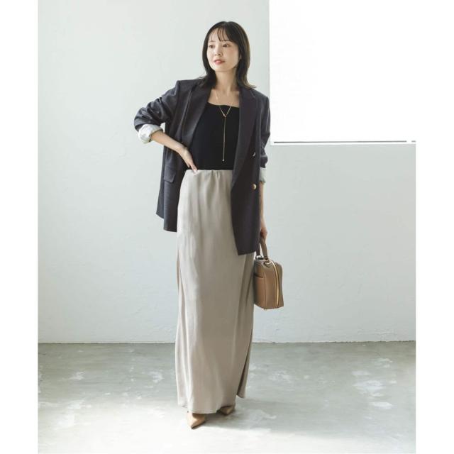 ノーブル（Noble）/《追加》《WEB・一部店舗カラー》ウールフラノピークドラペルジャケット