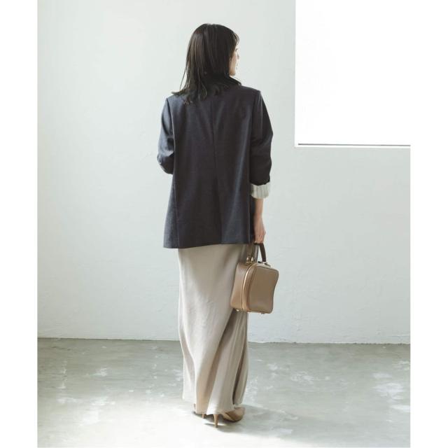 ノーブル（Noble）/《追加》《WEB・一部店舗カラー》ウールフラノピークドラペルジャケット