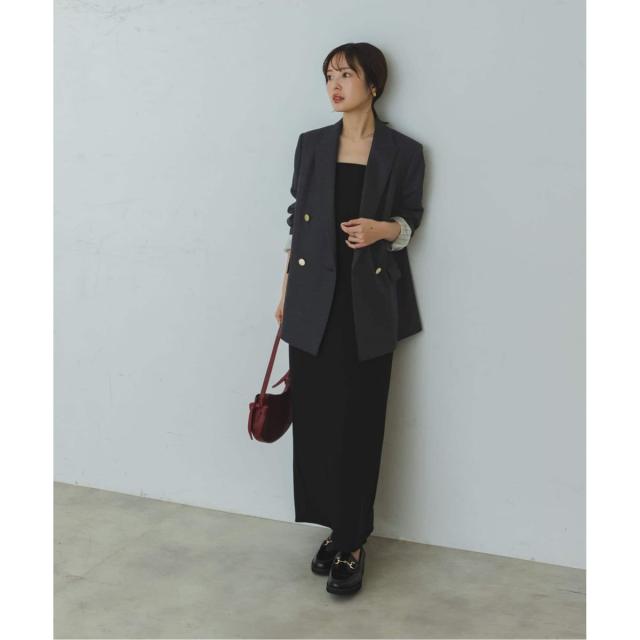 ノーブル（Noble）/《追加》《WEB・一部店舗カラー》ウールフラノピークドラペルジャケット