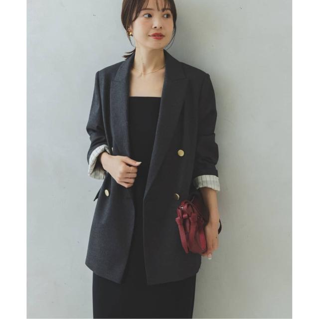 ノーブル（Noble）/《追加》《WEB・一部店舗カラー》ウールフラノピークドラペルジャケット