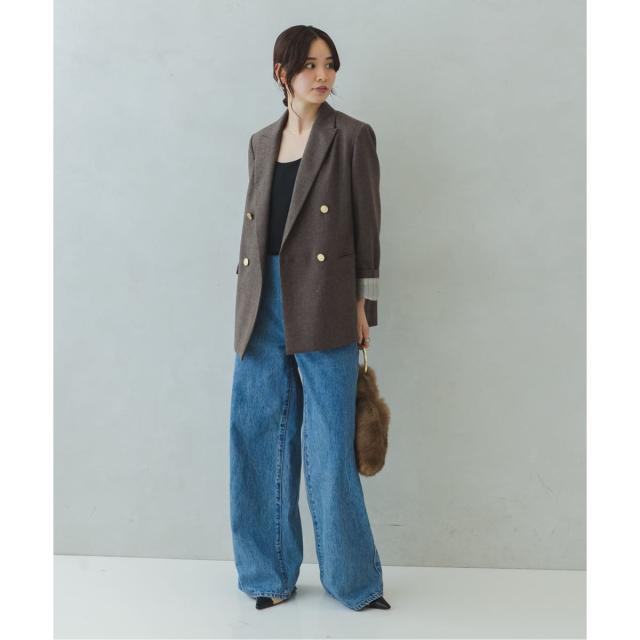 ノーブル（Noble）/《追加》《WEB・一部店舗カラー》ウールフラノピークドラペルジャケット