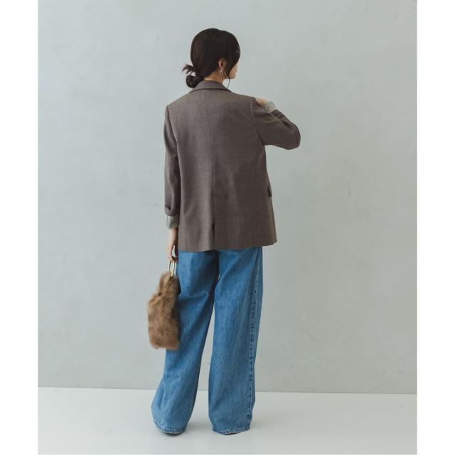 ノーブル（Noble）/《追加》《WEB・一部店舗カラー》ウールフラノピークドラペルジャケット