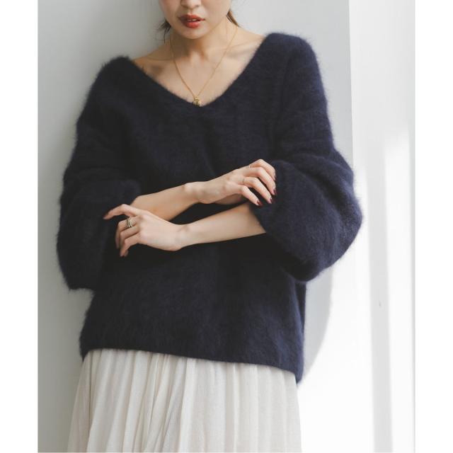 1番人気ベージュ★ ファーニット2WAYパフスリーブニット NOBLE｜《追加》ファーニット2WAYパフスリーブニット | Rakuten