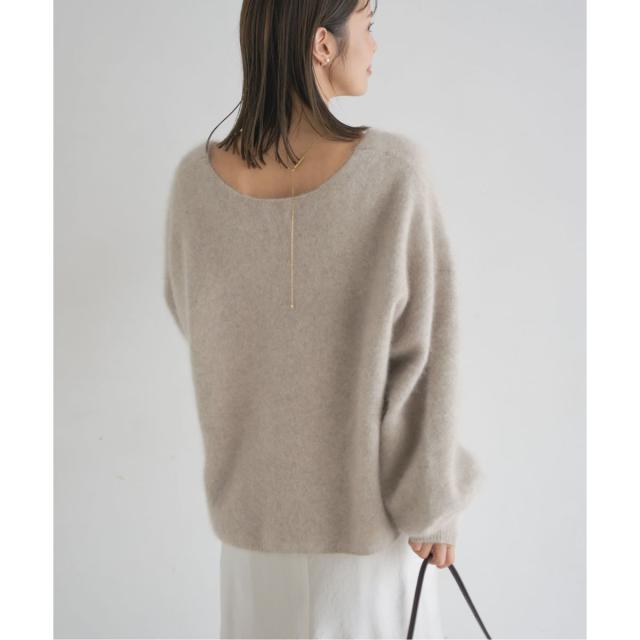 【新品・タグ付き】ファーニット2WAYパフスリーブニット NOBLE（ノーブル） ニット セーター 「追加」ファーニット2WAY