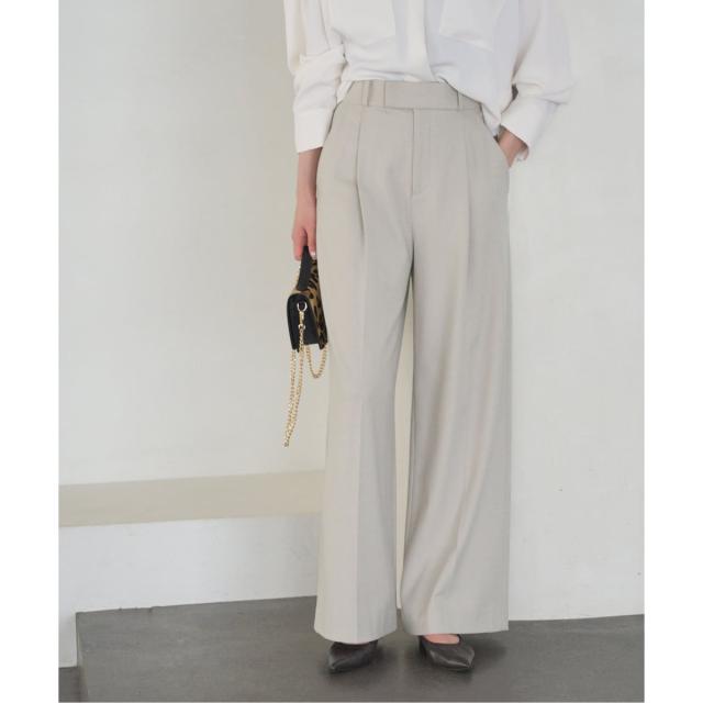 ノーブル（Noble）/《追加・WEB限定カラー》TRツイル裏起毛スラックスパンツ