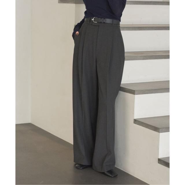 ノーブル（Noble）/《追加・WEB限定カラー》TRツイル裏起毛スラックスパンツ