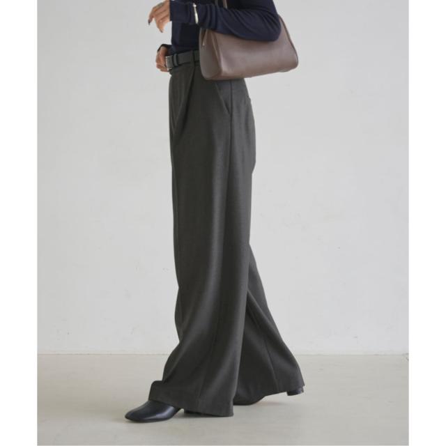 ノーブル（Noble）/《追加・WEB限定カラー》TRツイル裏起毛スラックスパンツ