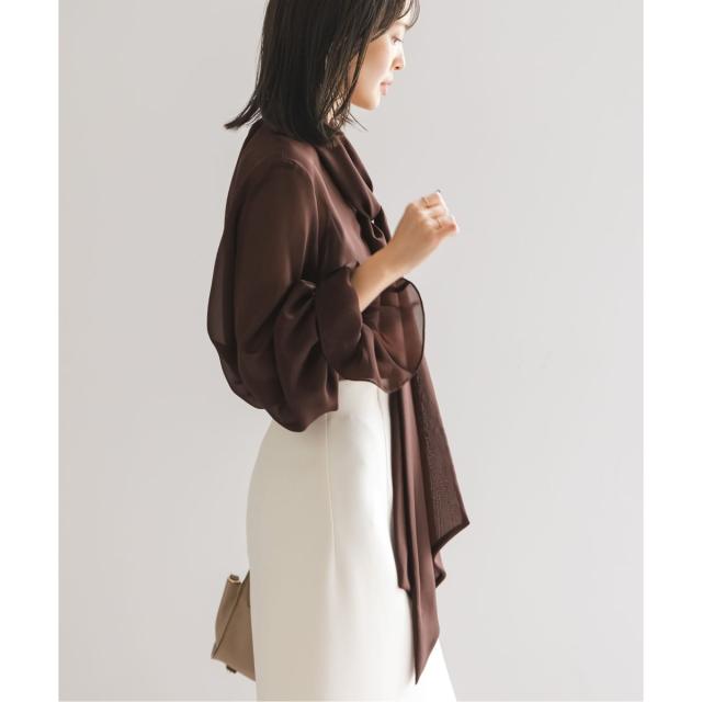 ノーブル（Noble）/《WEB・一部店舗追加》シルキークロスボータイブラウス