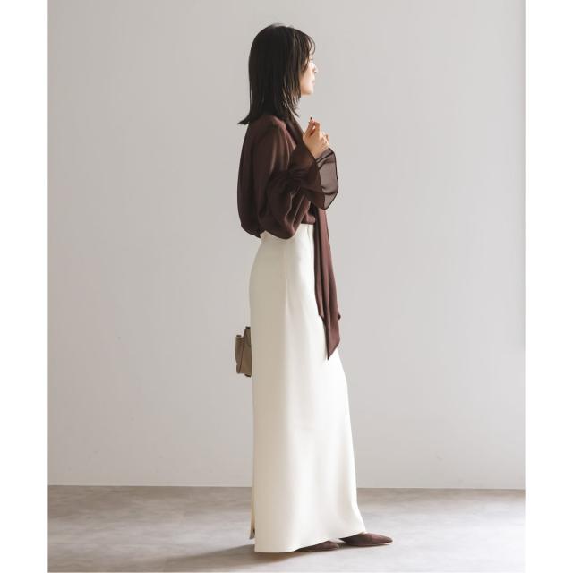 ノーブル（Noble）/《WEB・一部店舗追加》シルキークロスボータイブラウス