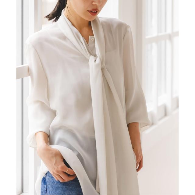 ノーブル（Noble）/《WEB・一部店舗追加》シルキークロスボータイブラウス