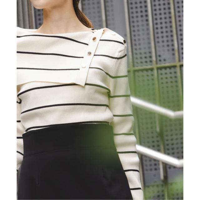 ノーブル（Noble）/《WEB限定追加》ショルダーボタンタイトリブニット