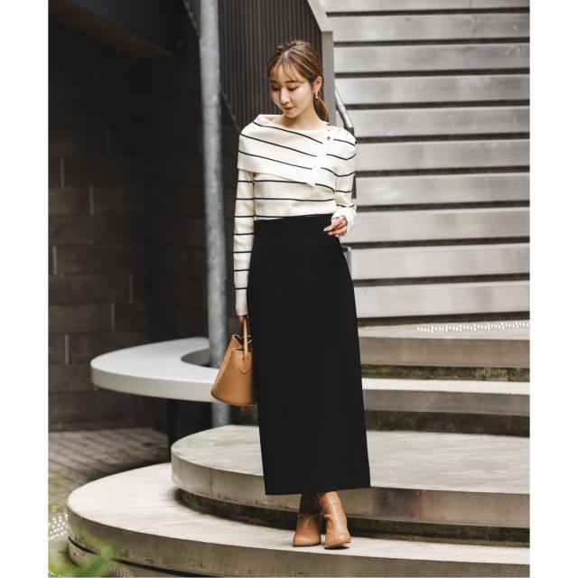 ノーブル（Noble）/《WEB限定追加》ショルダーボタンタイトリブニット