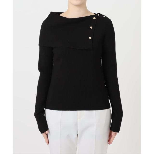 ノーブル（Noble）/《WEB限定追加》ショルダーボタンタイトリブニット