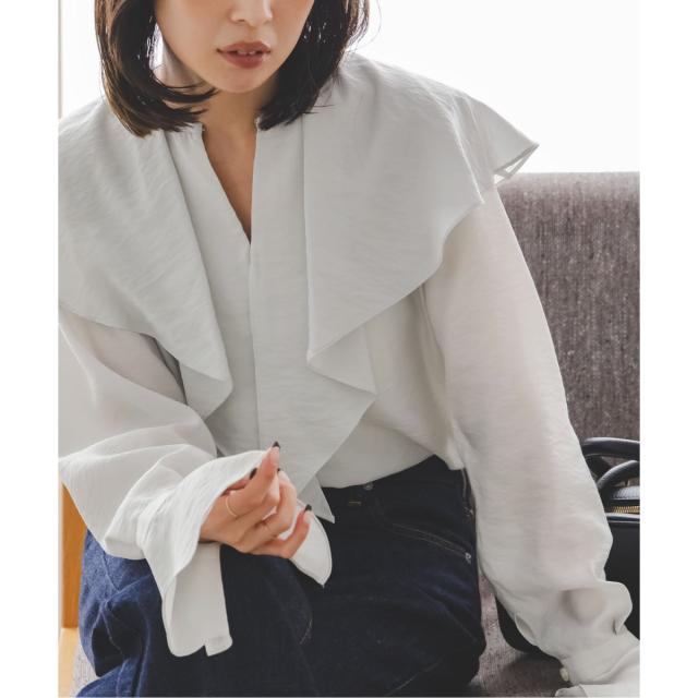 ノーブル（Noble）/《追加》ブライトシアーフリルブラウス