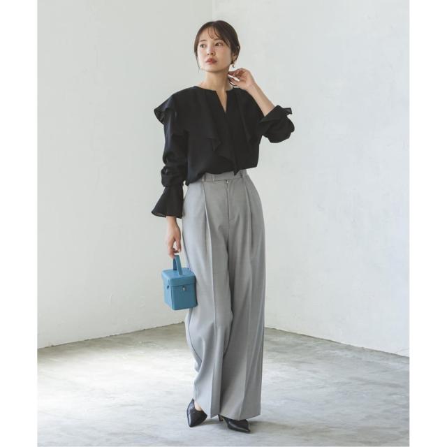 ノーブル（Noble）/《追加》ブライトシアーフリルブラウス