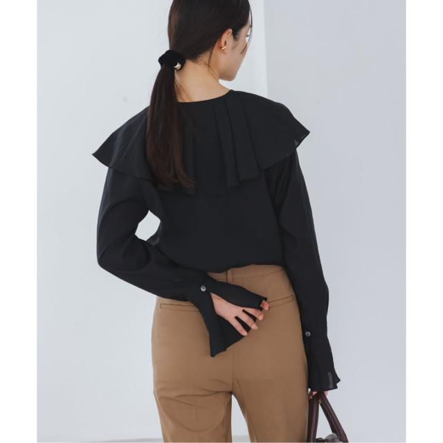 ノーブル（Noble）/《追加》ブライトシアーフリルブラウス