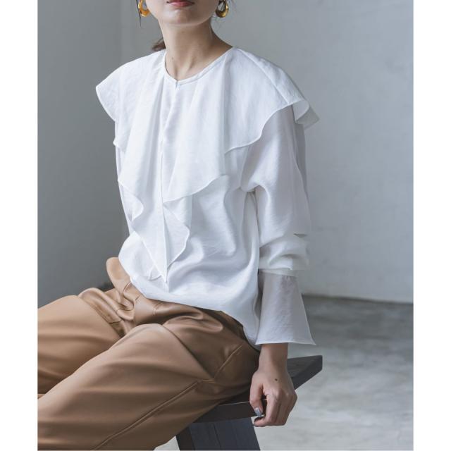 ノーブル（Noble）/《追加》ブライトシアーフリルブラウス