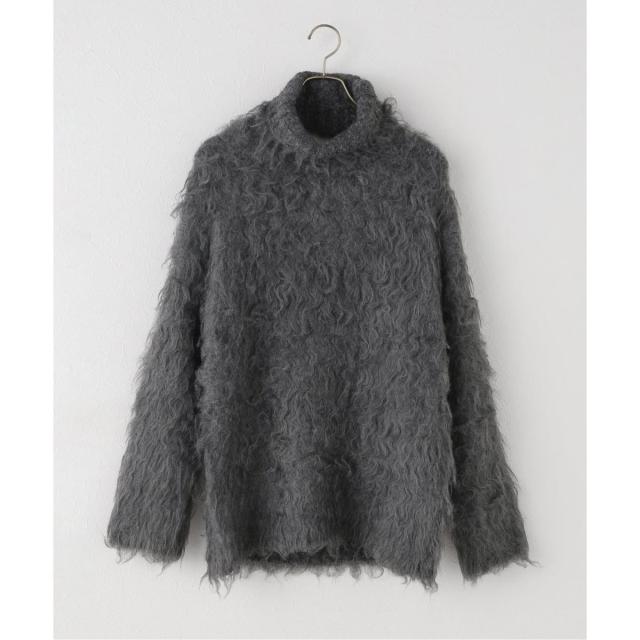 ノーブル（Noble）/determ/デターム Open Back Shaggy Turtleneck Knit
