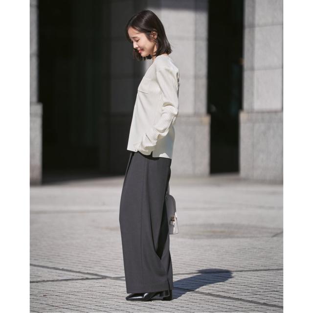 ノーブル（Noble）/《追加》ナローワイドリブVカーディガン