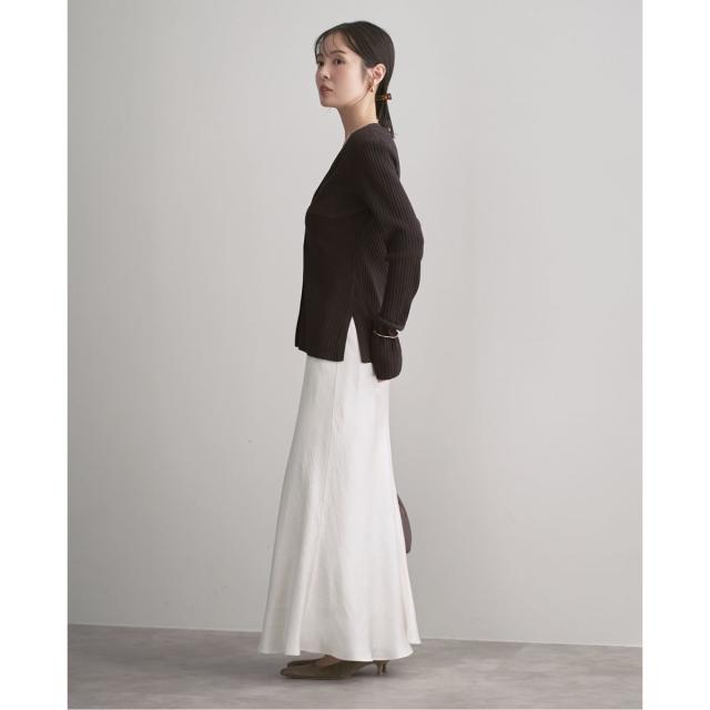 ノーブル（Noble）/《追加》ナローワイドリブVカーディガン