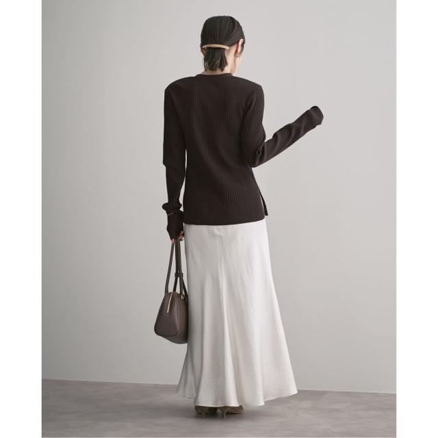 ノーブル（Noble）/《追加》ナローワイドリブVカーディガン