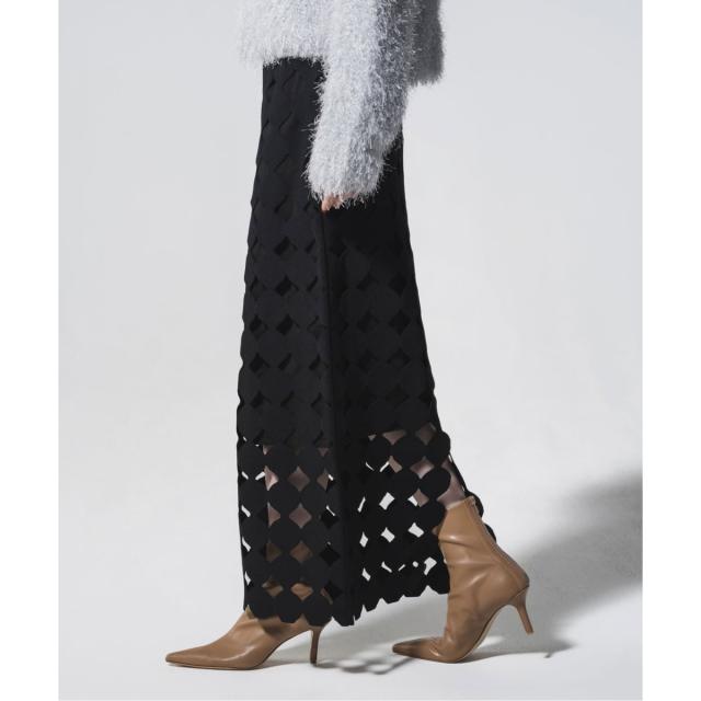 ノーブル（Noble）/《追加予約》ドットモチーフニットスカート