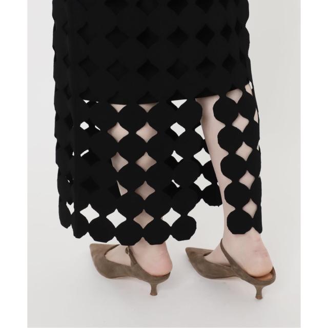 ノーブル（Noble）/《追加予約》ドットモチーフニットスカート