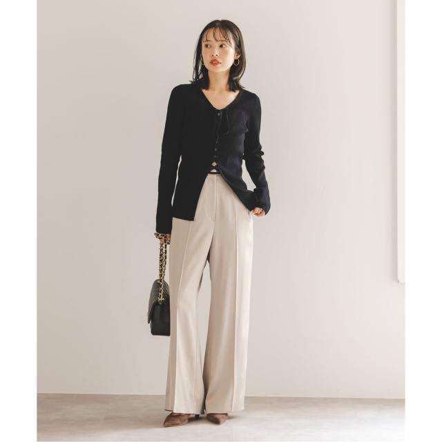 ノーブル（Noble）/《WEB限定追加》レースアップリブニット