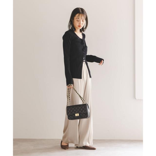 ノーブル（Noble）/《WEB限定追加》レースアップリブニット