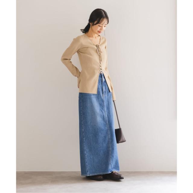 ノーブル（Noble）/《WEB限定追加》レースアップリブニット