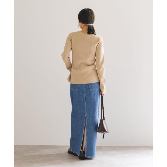 ノーブル（Noble）/《WEB限定追加》レースアップリブニット