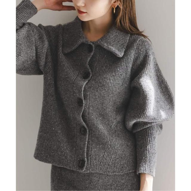 ノーブル（Noble）/《NOBLE別注》Venit/ヴェニット ネップツイードパフスリーブカーディガン
