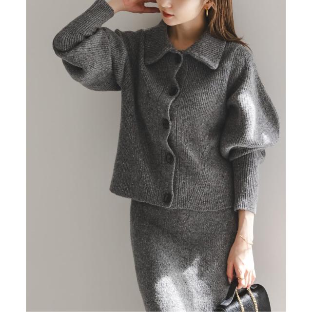 ノーブル（Noble）/《NOBLE別注》Venit/ヴェニット ネップツイードパフスリーブカーディガン