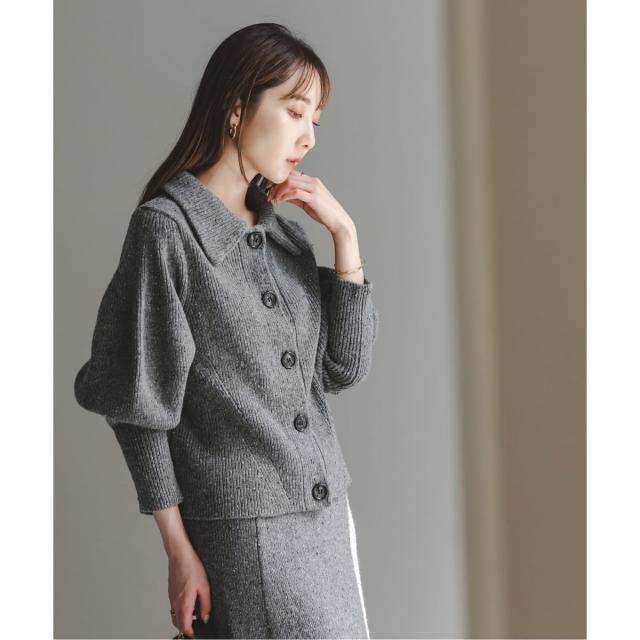 ノーブル（Noble）/《NOBLE別注》Venit/ヴェニット ネップツイードパフスリーブカーディガン