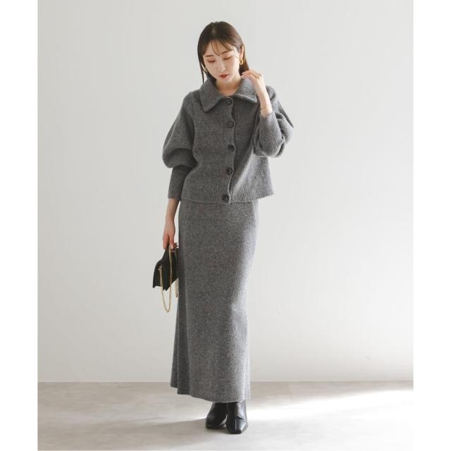 ノーブル（Noble）/《NOBLE別注》Venit/ヴェニット ネップツイードパフスリーブカーディガン