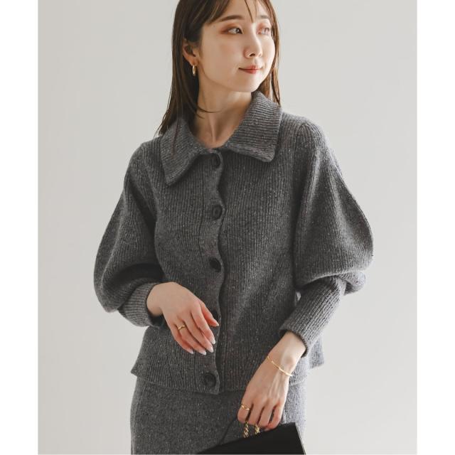 ノーブル（Noble）/《NOBLE別注》Venit/ヴェニット ネップツイードパフスリーブカーディガン