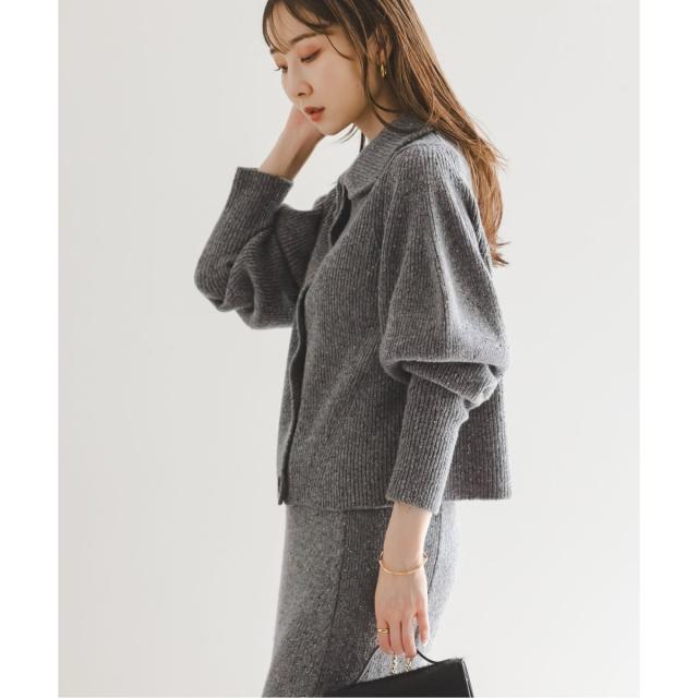 ノーブル（Noble）/《NOBLE別注》Venit/ヴェニット ネップツイードパフスリーブカーディガン