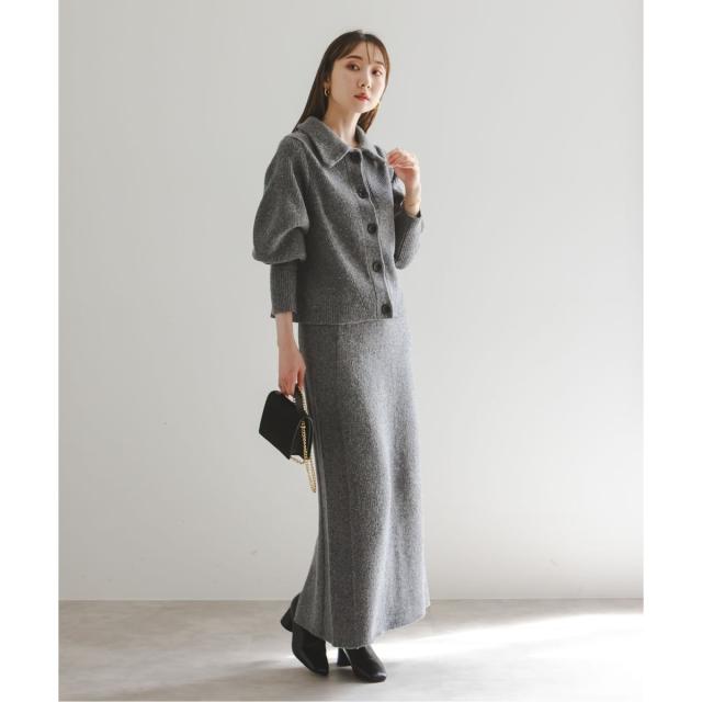 ノーブル（Noble）/《NOBLE別注》Venit/ヴェニット ネップツイードパフスリーブカーディガン